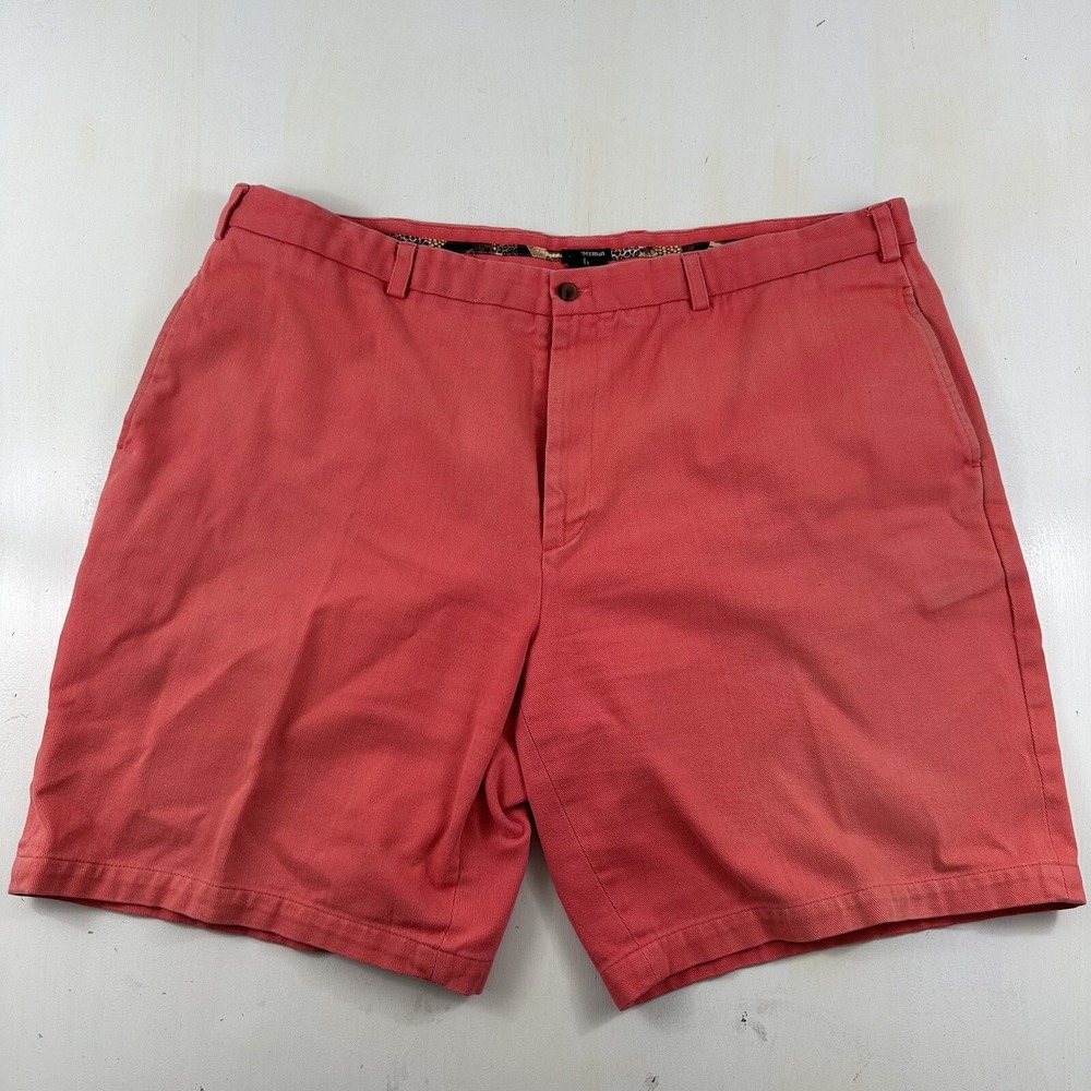 J. Peterman Mens Shorts 42 Faded Red Heavyweight Cotton‎ Chino Tag 44